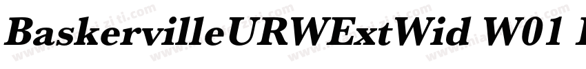 BaskervilleURWExtWid W01 Rg字体转换